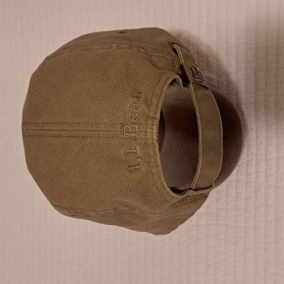 LL Bean 100% Cotton Canvas Cap, Old School Sporting Style, Khaki/Green, NWOT - Picture 2 of 10